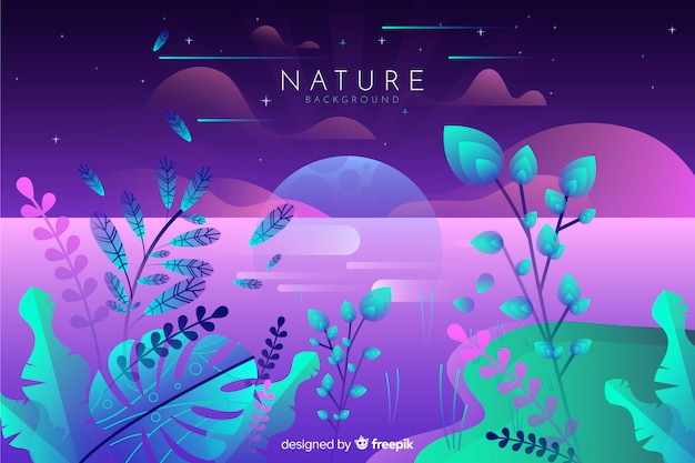 Flat Nature Background