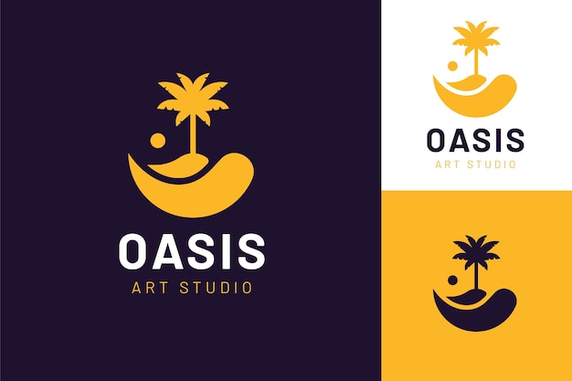 Flat oasis logo