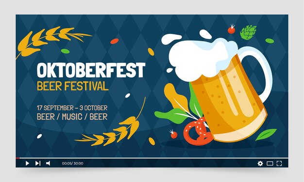 Flat oktoberfest youtube thumbnail