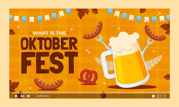 Flat oktoberfest youtube thumbnail