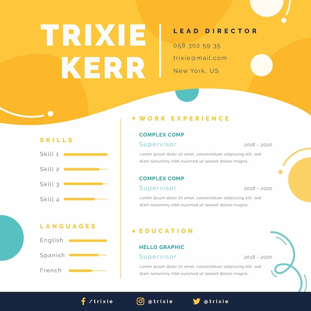 Flat online curriculum vitae