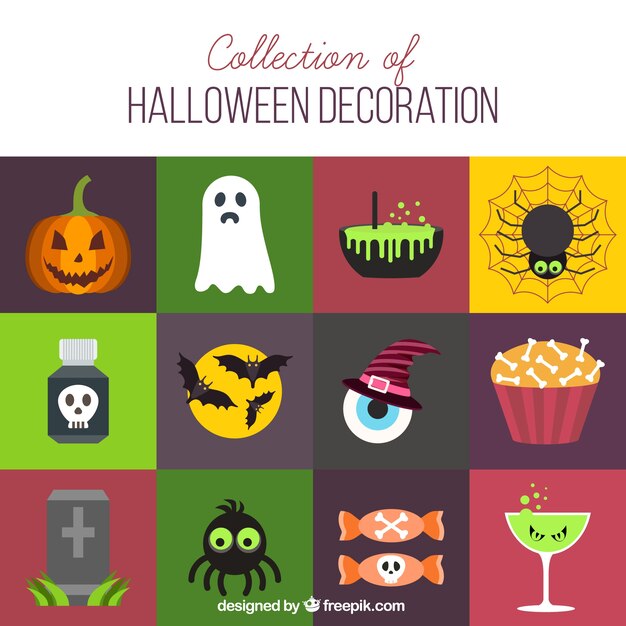 Flat pack with halloween elements