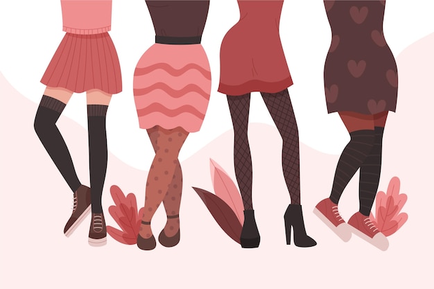 Free Vector flat pantyhose tights pack