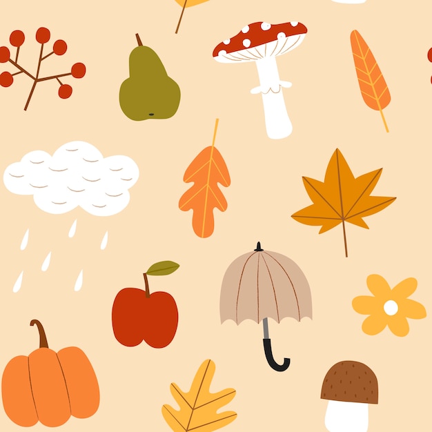 Flat pattern design for fall season