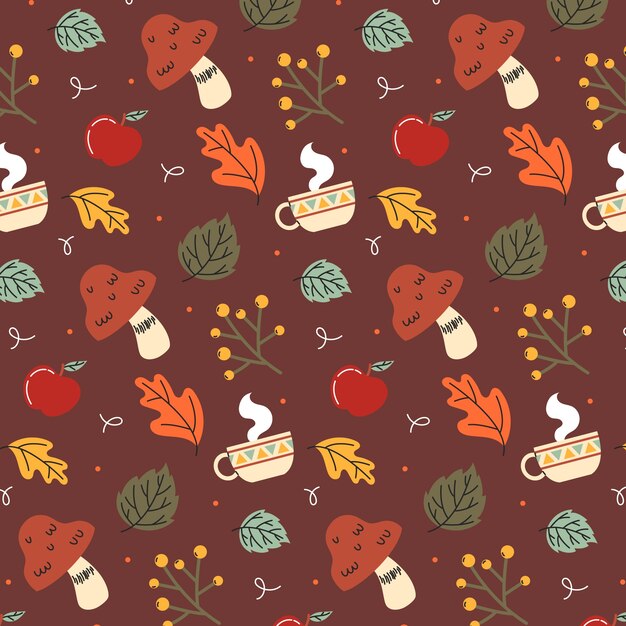 Flat pattern design for fall season