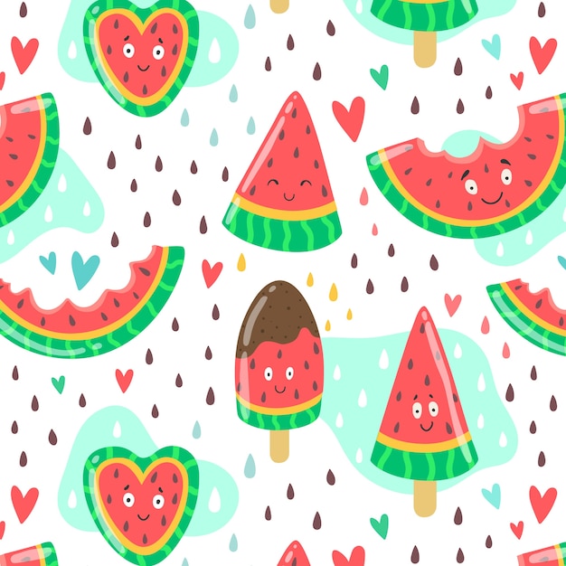 Free Vector flat pattern design for summer season celebration