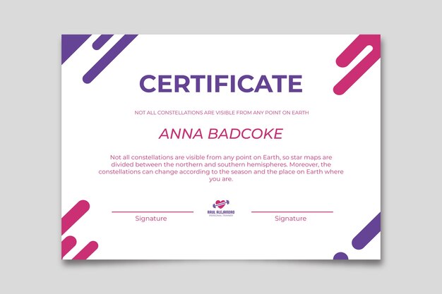 Flat personal trainer certificate