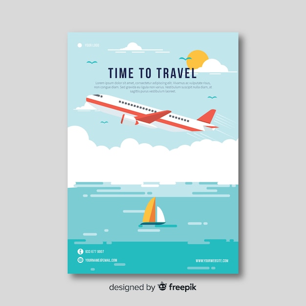 Flat plane travel flyer