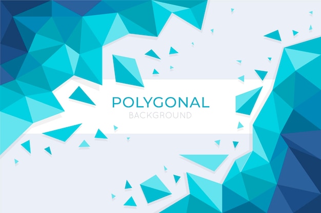 Free Vector flat polygonal background