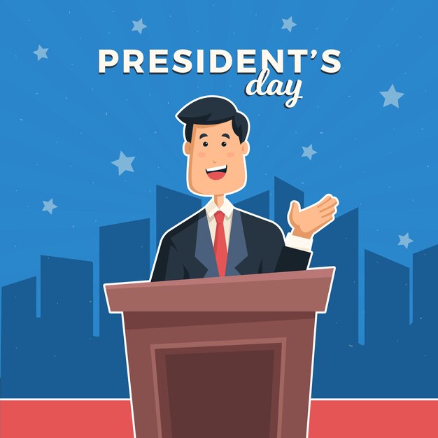 Flat president's day