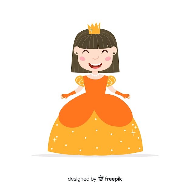 Free Vector flat princess background