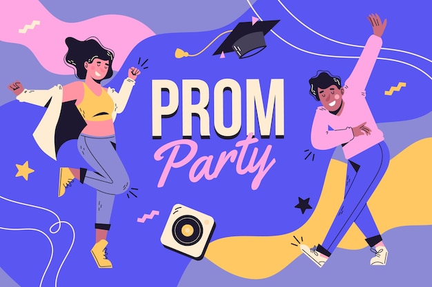 Flat prom background