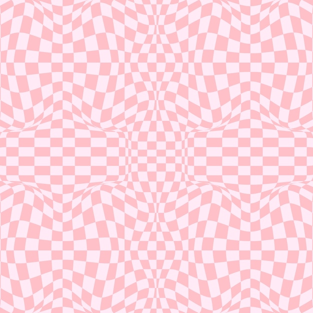 Free vector flat psychedelic checkerboard pattern