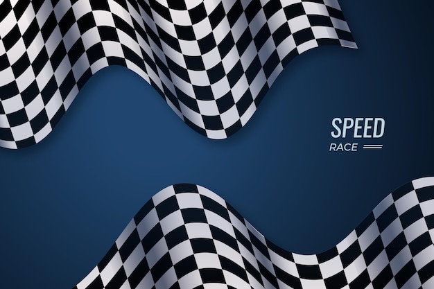 Flat racing checkered flag background