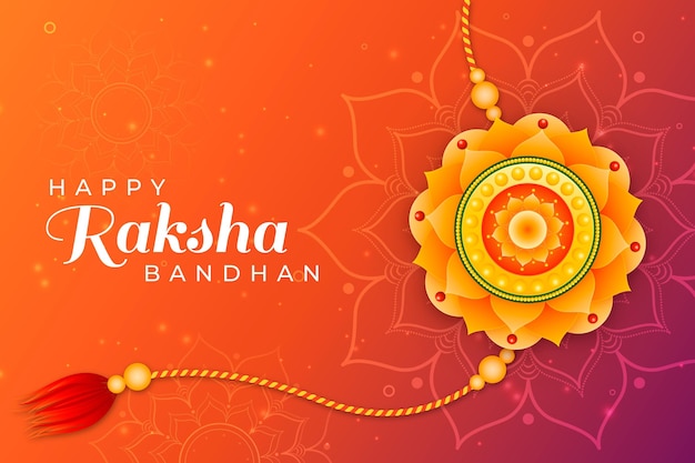 Flat raksha bandhan concept