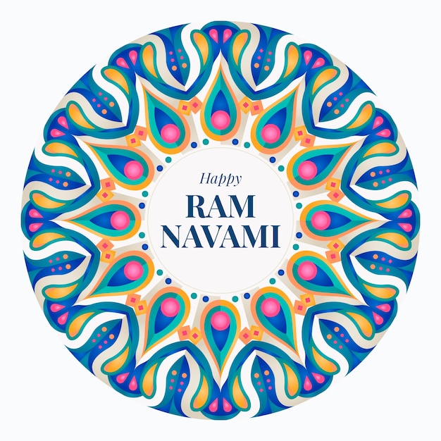 Free Vector flat ram navami