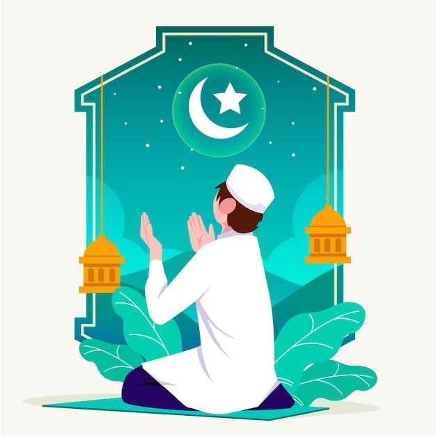 Free Vector flat ramadan illustration