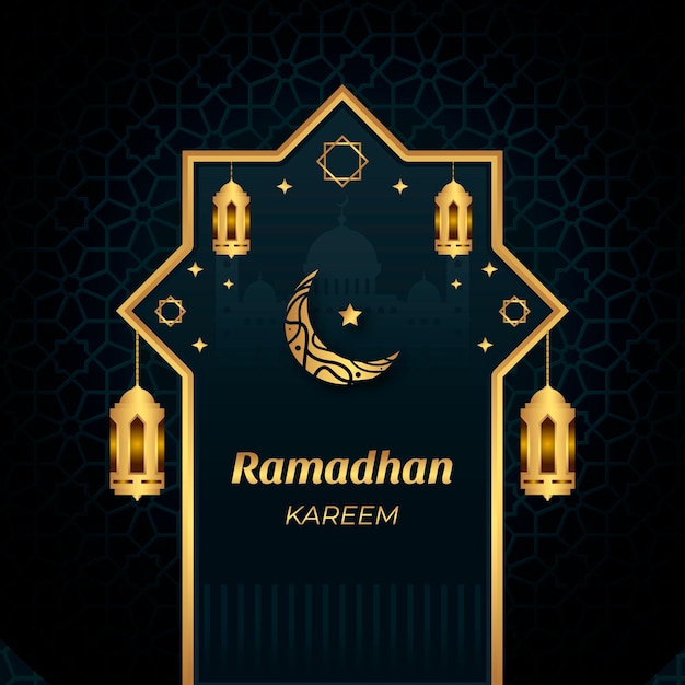 Free Vector flat ramadan kareem illustration