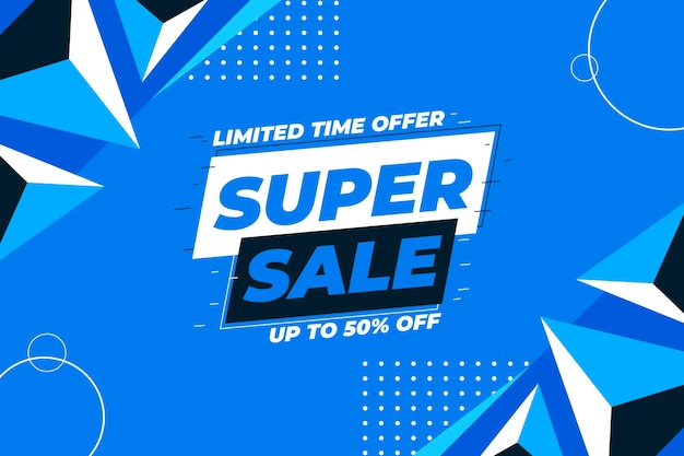 Flat sale background