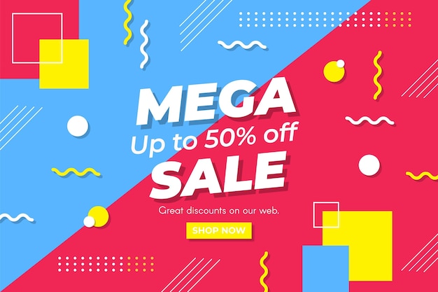 Flat sale background