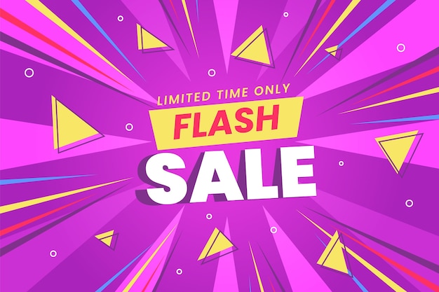 Flat sale background