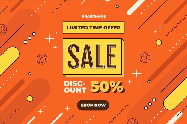 Flat sale background