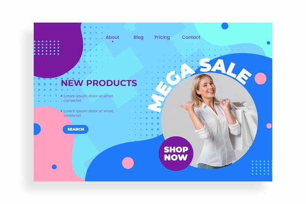 Flat sale landing page with photo