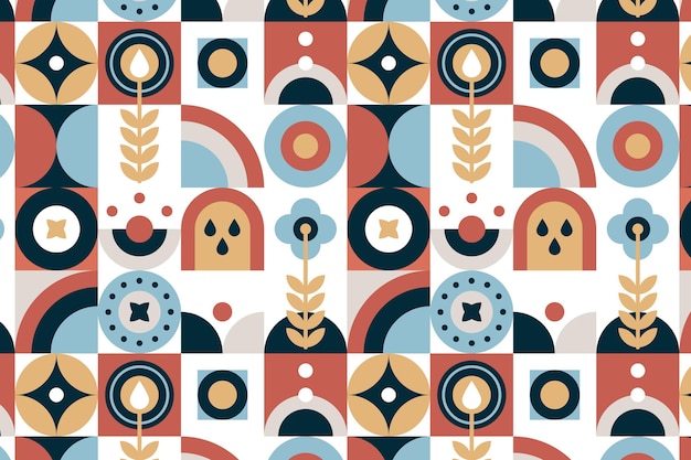 Flat scandinavian design pattern