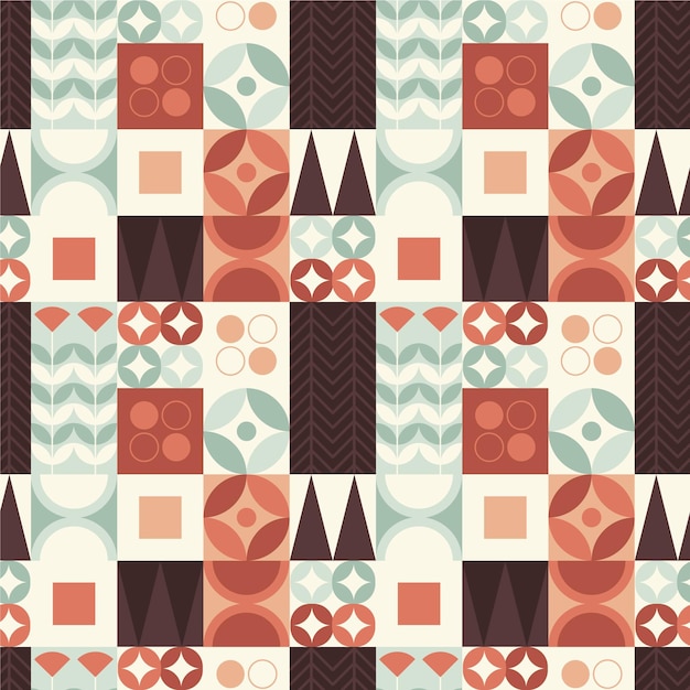 Flat scandinavian design pattern