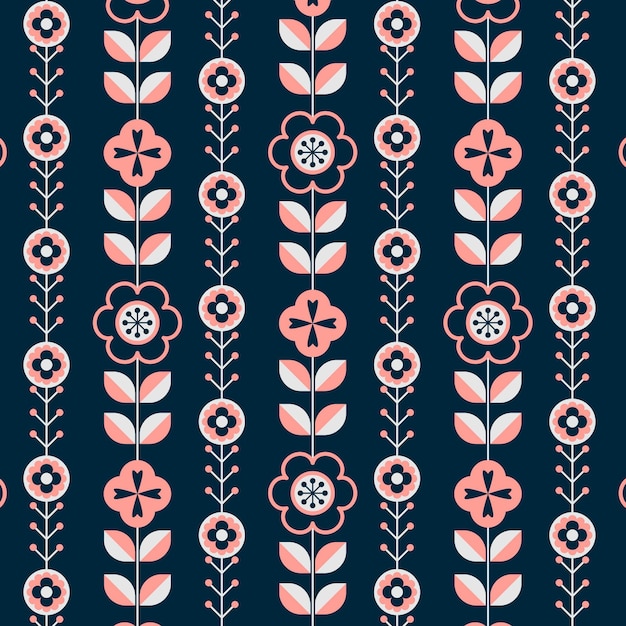 Free vector flat scandinavian design pattern