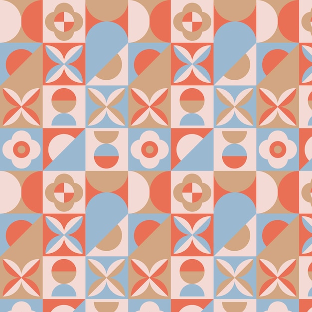 Free Vector flat scandinavian design pattern