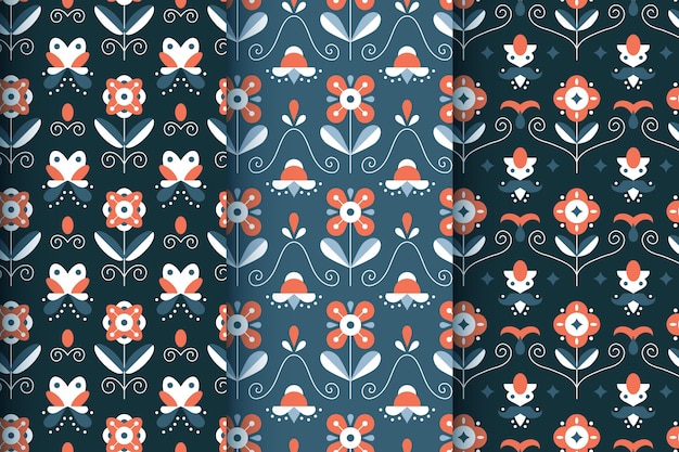 Free vector flat scandinavian design pattern