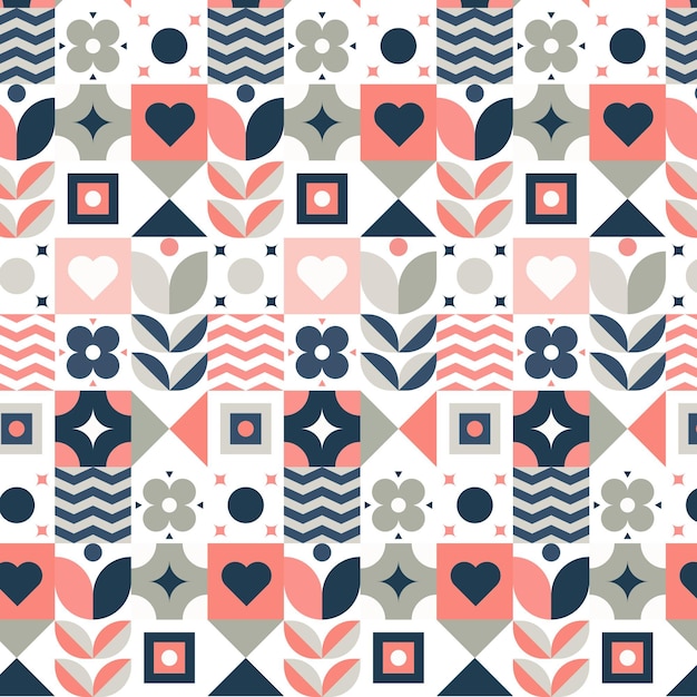 Flat scandinavian design pattern