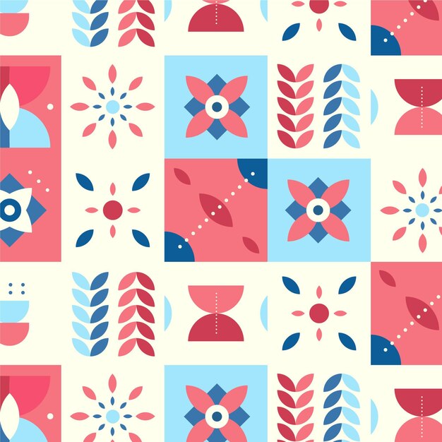 Flat scandinavian design pattern