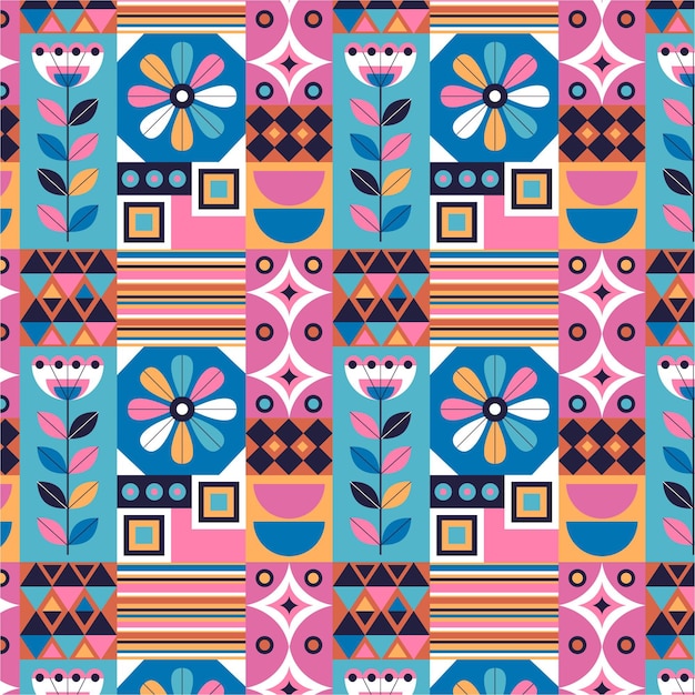 Free Vector flat scandinavian design pattern