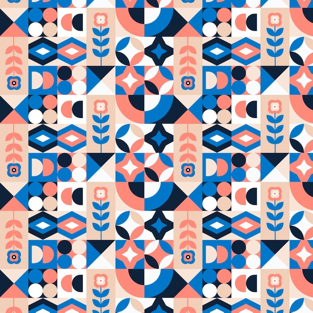 Free Vector flat scandinavian design pattern