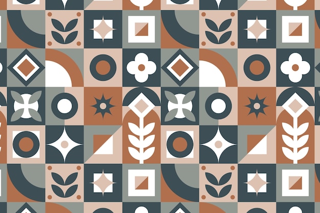 Free vector flat scandinavian design pattern