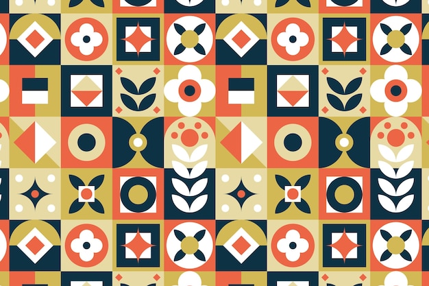 Flat scandinavian design pattern