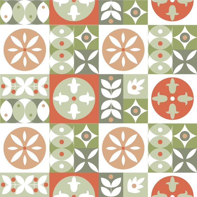 Free vector flat scandinavian design pattern