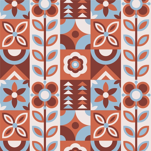 Free Vector flat scandinavian design pattern