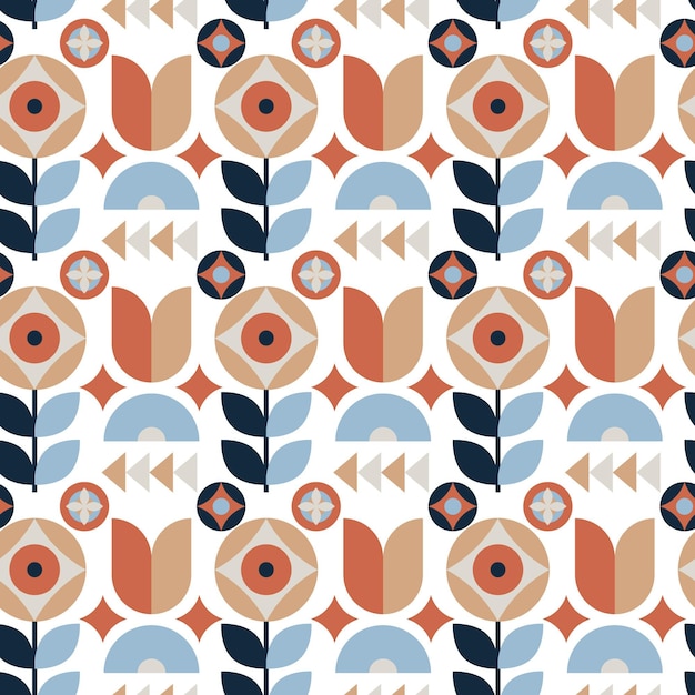 Flat scandinavian design pattern