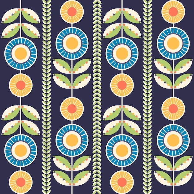 Free Vector flat scandinavian design pattern