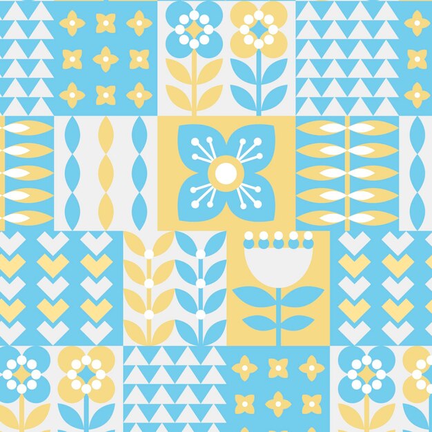 Flat scandinavian pattern