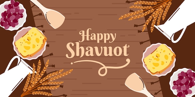 Flat shavuot background