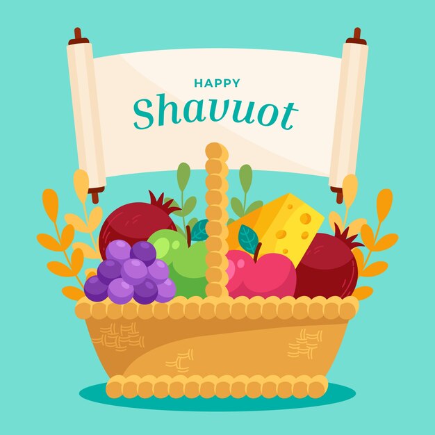 Flat shavuot background