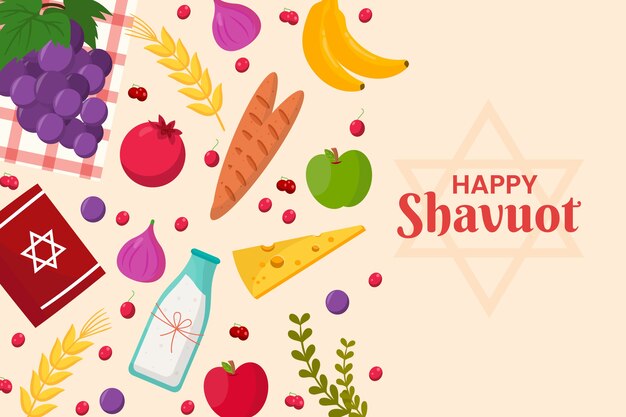 Flat shavuot background