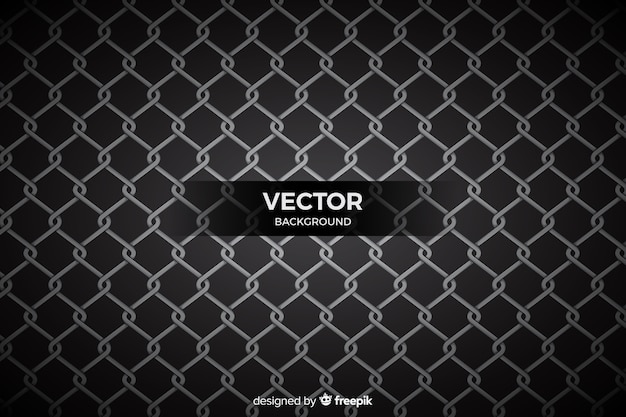 Free Vector flat silver chains background