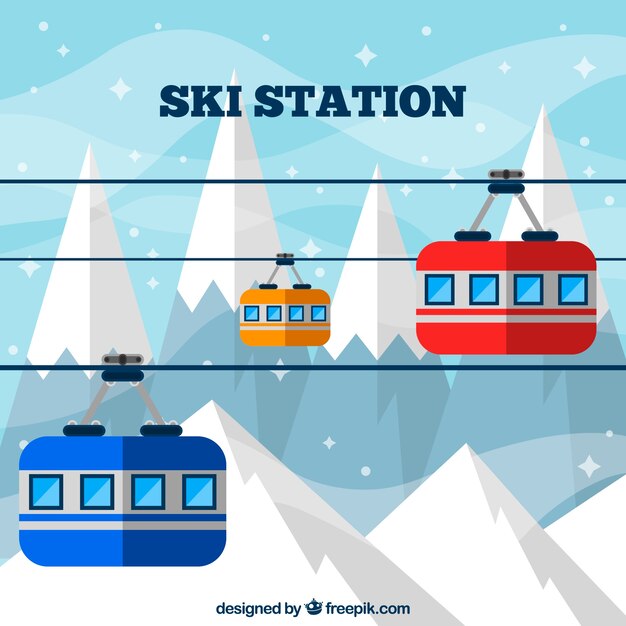 Flat ski resort design