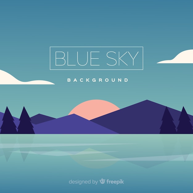 Free Vector flat sky background