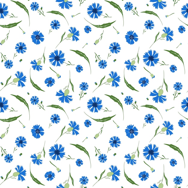 Flat small flowers pattern